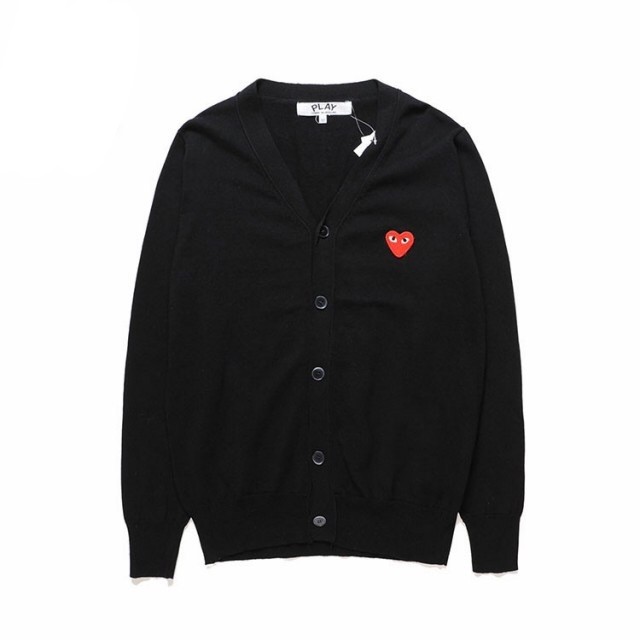 1:1 quality version Classic Single Red Heart Sweater 4 Colors