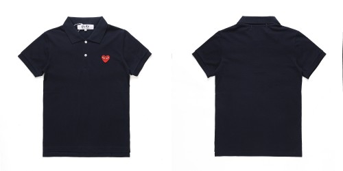 1:1 quality version Classic embroidered red heart polo shirt 4 colors