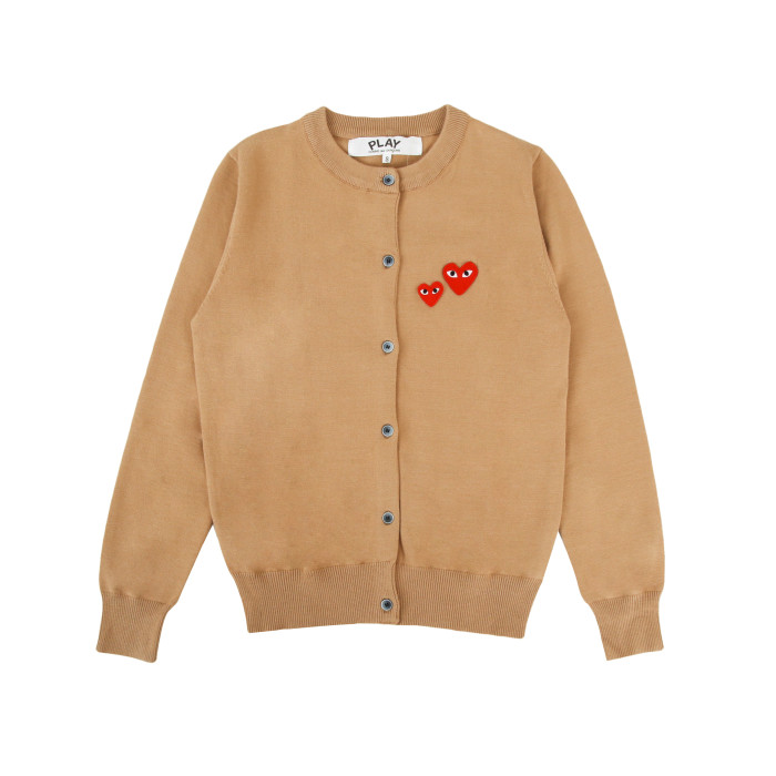 1:1 quality version Classic Red Double Heart Sweater 5 Colors for girls