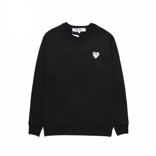 1:1 quality version Trendy Personalized White Heart Print Sweatshirt 3colors