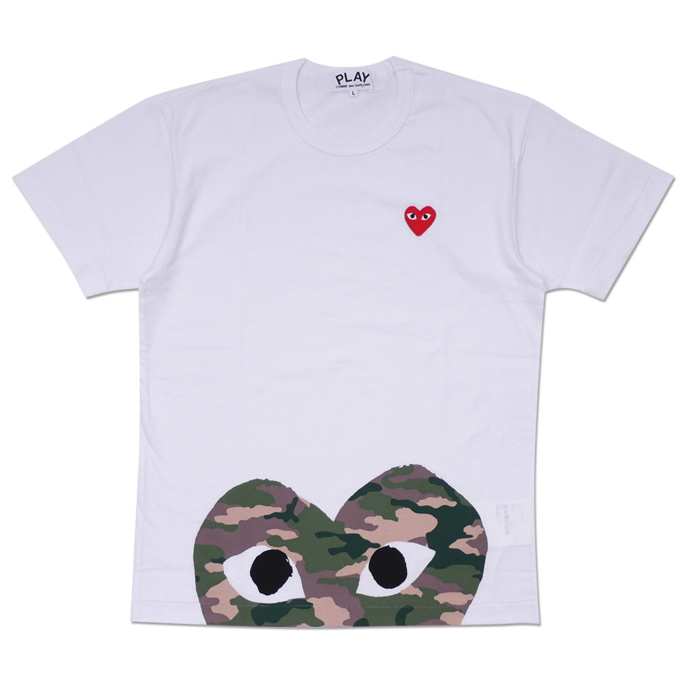 [buy more save more] 1:1 quality version camouflage big heart embroidered tee 2 styles