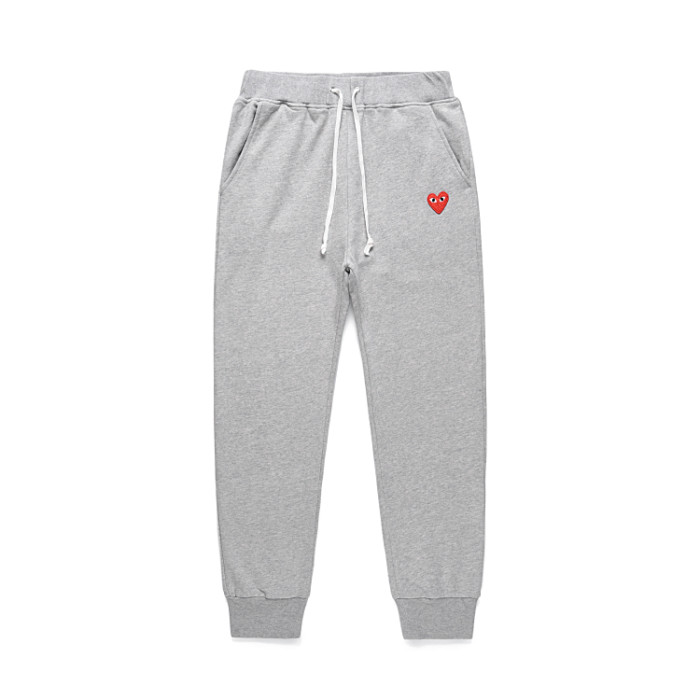 1:1 quality version Single Heart Solid Color Loose Fit Sweatpants 4 colors