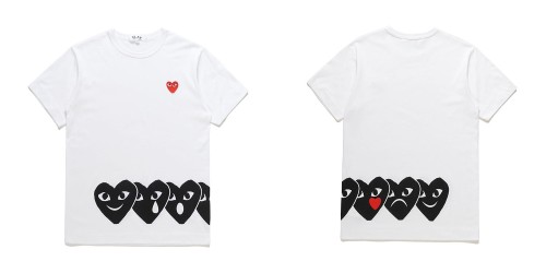 1:1 quality version Horizontal 4-in-1 Heart Emoji tee 3 colors