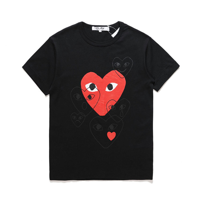 1:1 quality version Love emoticon printed tee 4 colors