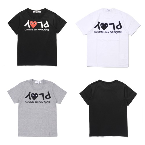1:1 quality version inverted letters print on chest Tee 3 Colors