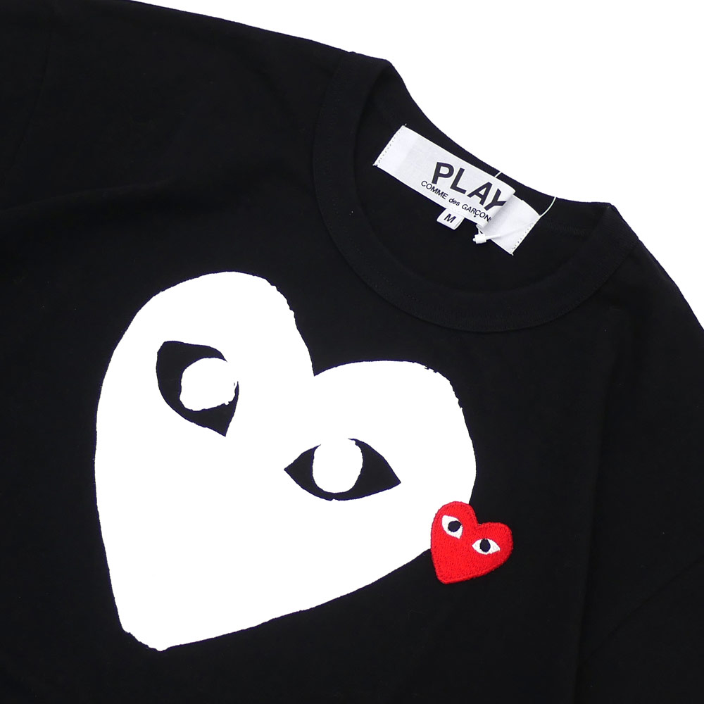 1:1 quality version white love pattern eyes print t-shirt