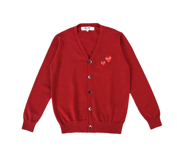 1:1 quality version Classic Red Double Heart Sweater 5 Colors