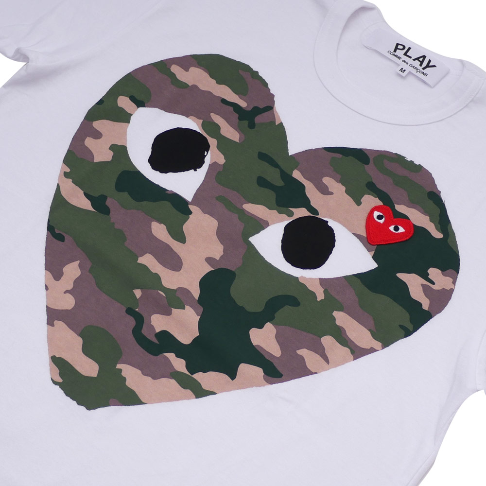 [buy more save more] 1:1 quality version camouflage big heart embroidered tee 2 styles