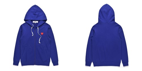 1:1 quality version Red Heart Lace-Up Zipper Embroidered Hoodie 4 colors