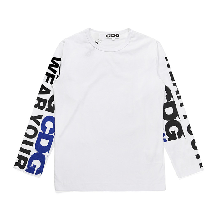 1:1 quality version Full Oversized Letter Print Long Sleeve Tee 2 Colors