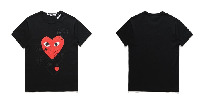 1:1 quality version Love emoticon printed tee 4 colors