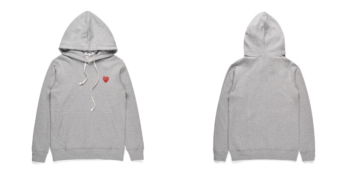 1:1 quality version Red heart lace embroidered hoodie 4 colors