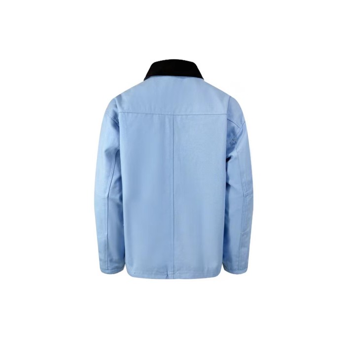 1:1 quality version Vintage heavy duty washed jacket sky blue