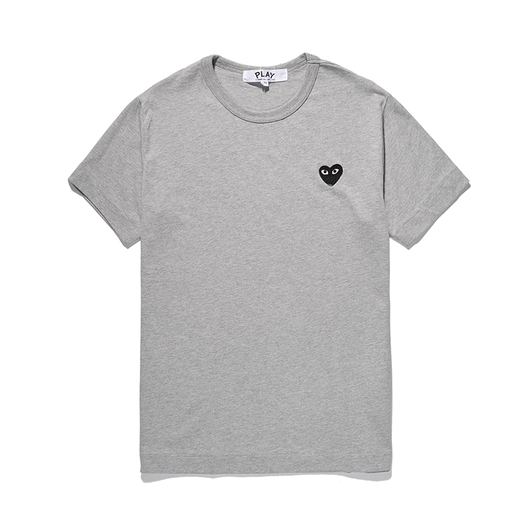 1:1 quality version single heart solid color embroidery tee 10 colors