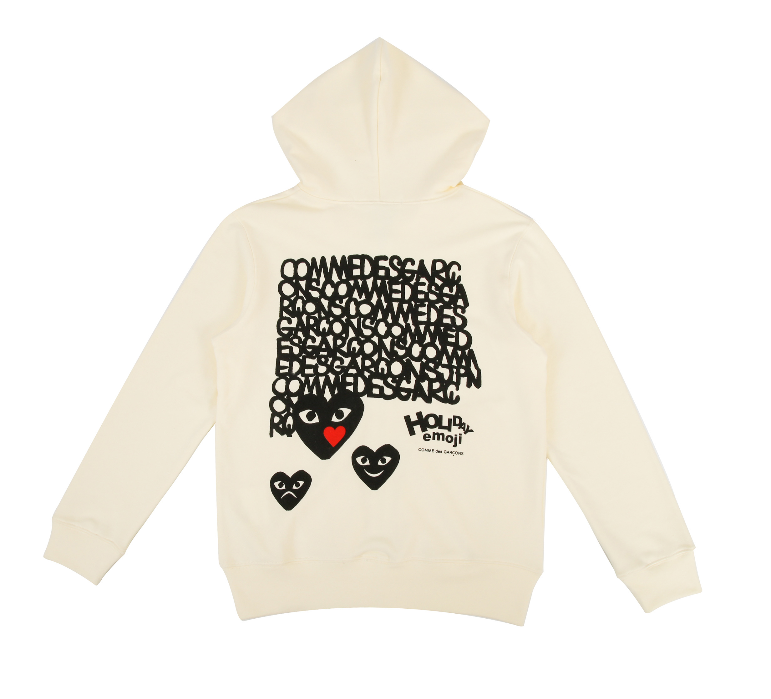 1:1 quality version overlapping letter print hoodie 2 colors