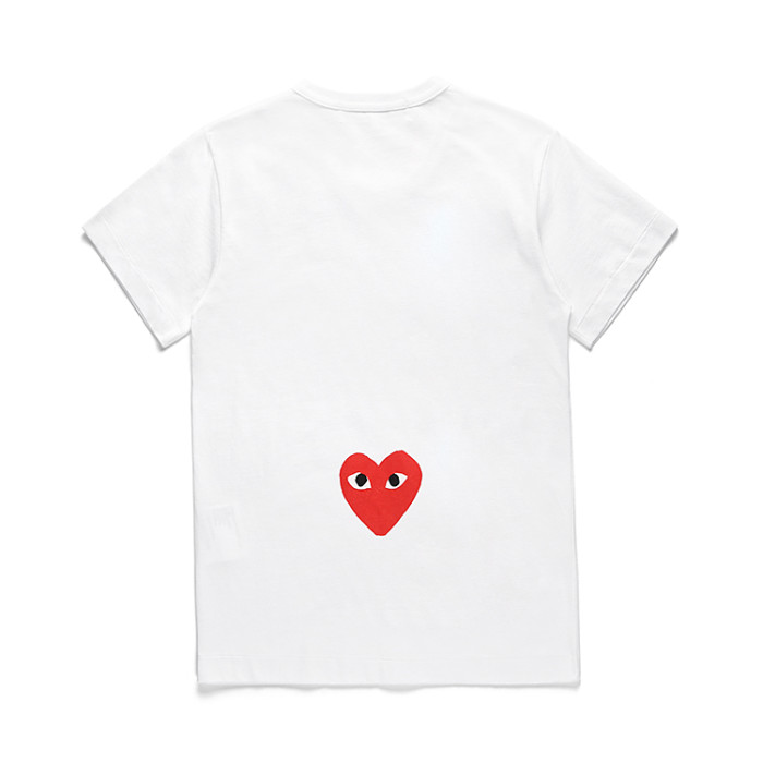1:1 quality version Red heart uppercase short sleeve T-shirt