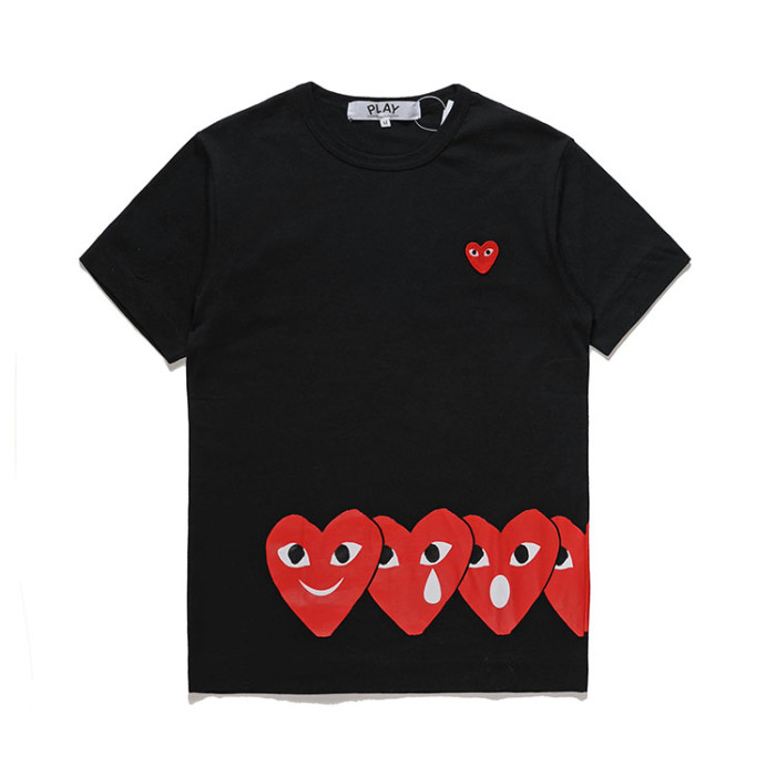1:1 quality version Horizontal 4-in-1 Heart Emoji tee 3 colors