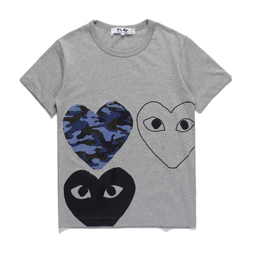 1:1 quality version Camouflage Black and White Heart tee 2 Colors