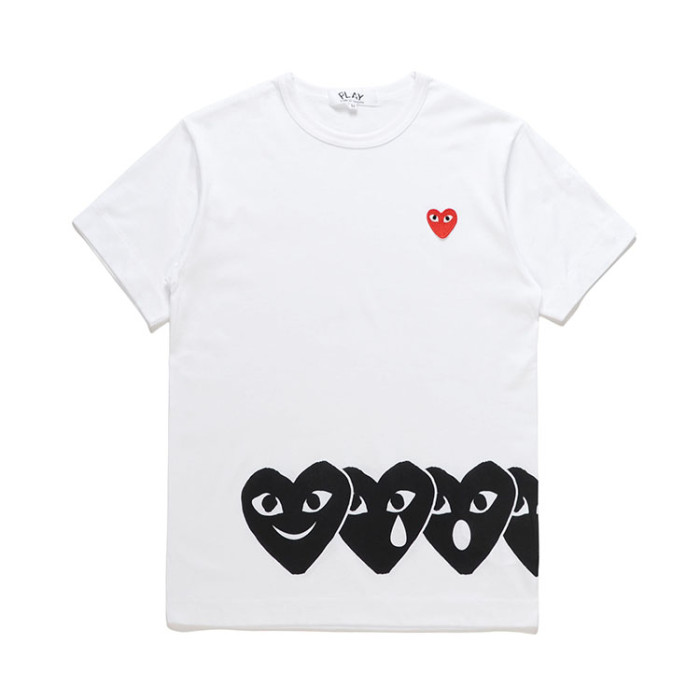 1:1 quality version Horizontal 4-in-1 Heart Emoji tee 3 colors