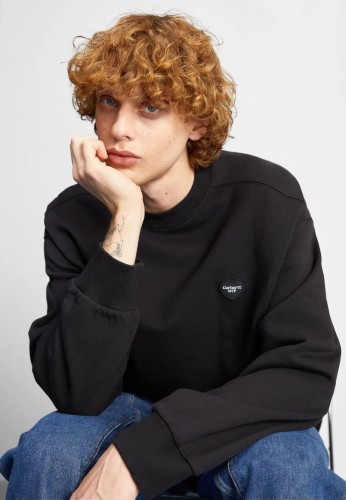 Heart Letter Embroidered Pullover Sweatshirt 5 colors