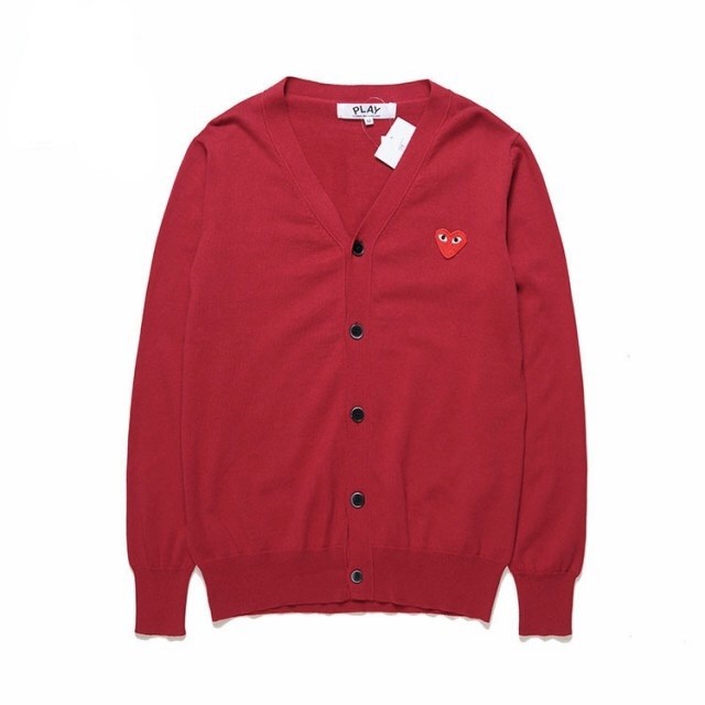 1:1 quality version Classic Single Red Heart Sweater 4 Colors