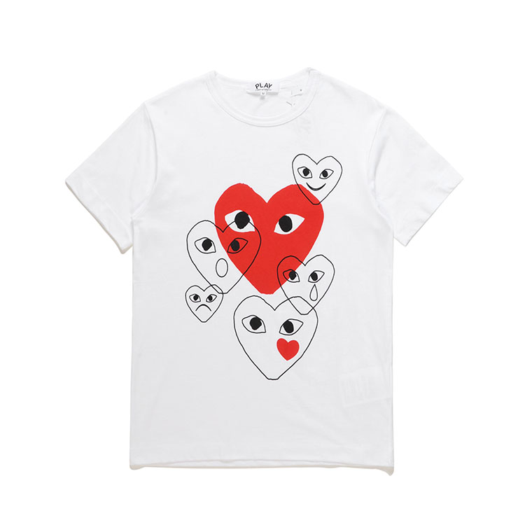 1:1 quality version love emoticon printed tee 4 colors