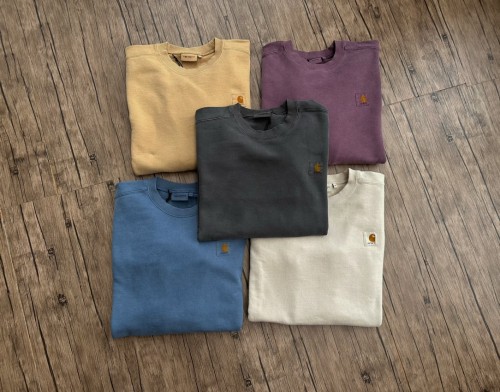 Washed and Aged Crew Neck Sweatshirt 5 colors