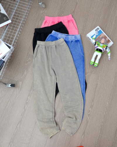 Washed and Aged Drawstring Sweatpants 4 colors