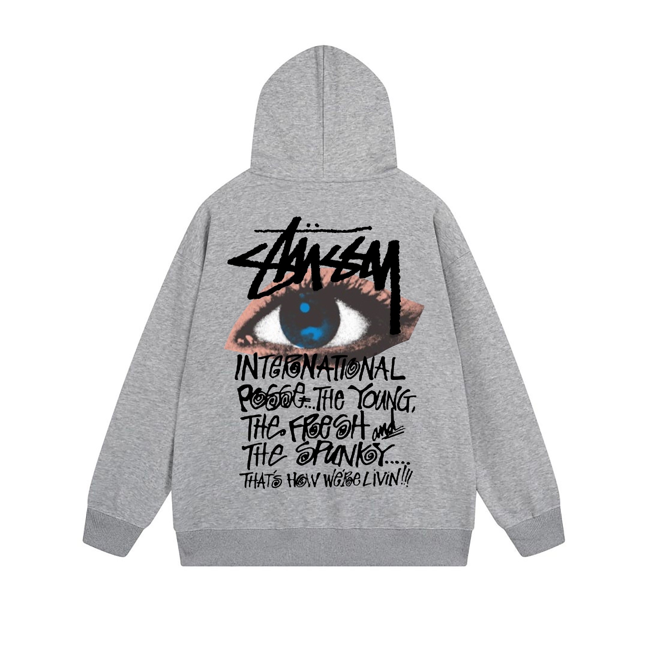 eyeglasses graffiti print hoodie 6 colors