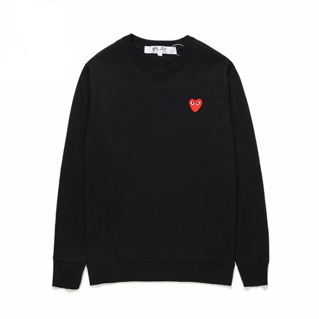 1:1 quality version trendy single heart loose pullover sweatshirt 3 colors