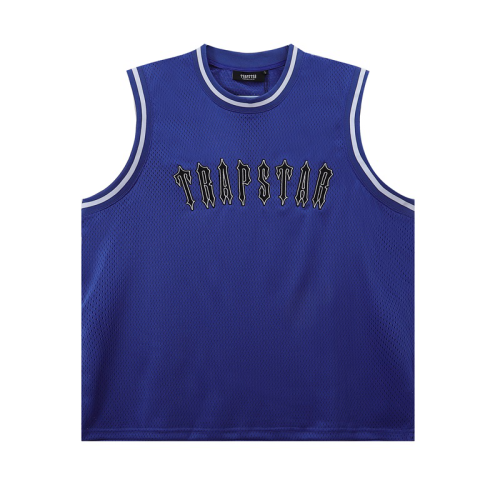 Mesh Embroidered Jersey Vest