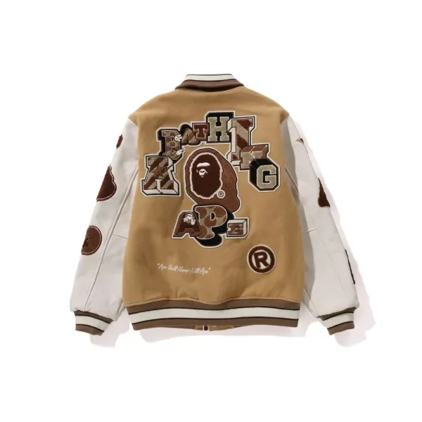 [Buy More Save More]Star Letter Patch Jacket 2 colors