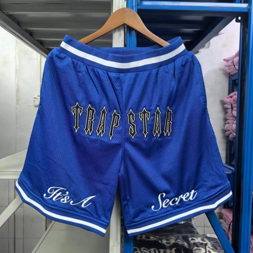 Mesh embroidered jersey shorts