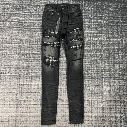 1:1 quality version Glitter Ripped Jeans