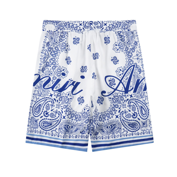 Classic Floral Colorblock Couple's Printed Shorts 2 colors