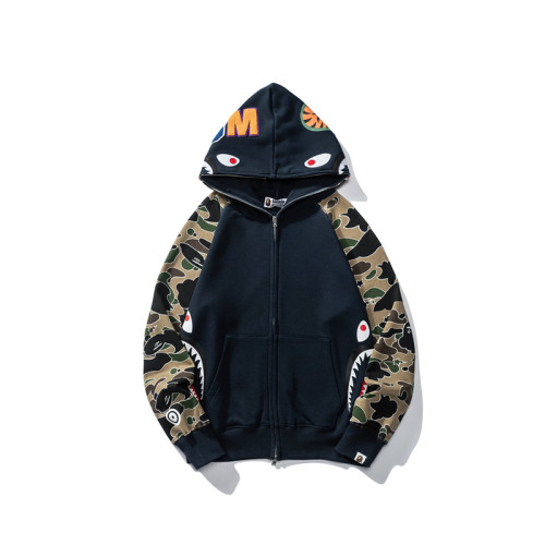 Star Camouflage Patchwork Shark's Head Hoodie 2 colors