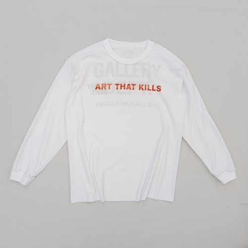 1:1 quality version Art Killer 2 Sides Wearing Print Long Sleeve tee