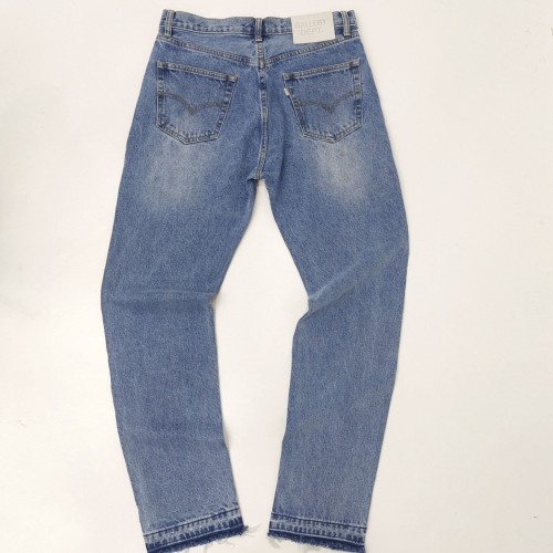 1:1 quality version Jeans with frayed legs and no prints