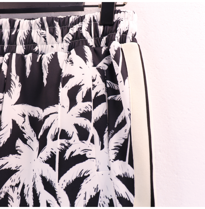 1:1 quality version Black And White Coconut Grove Print Pants