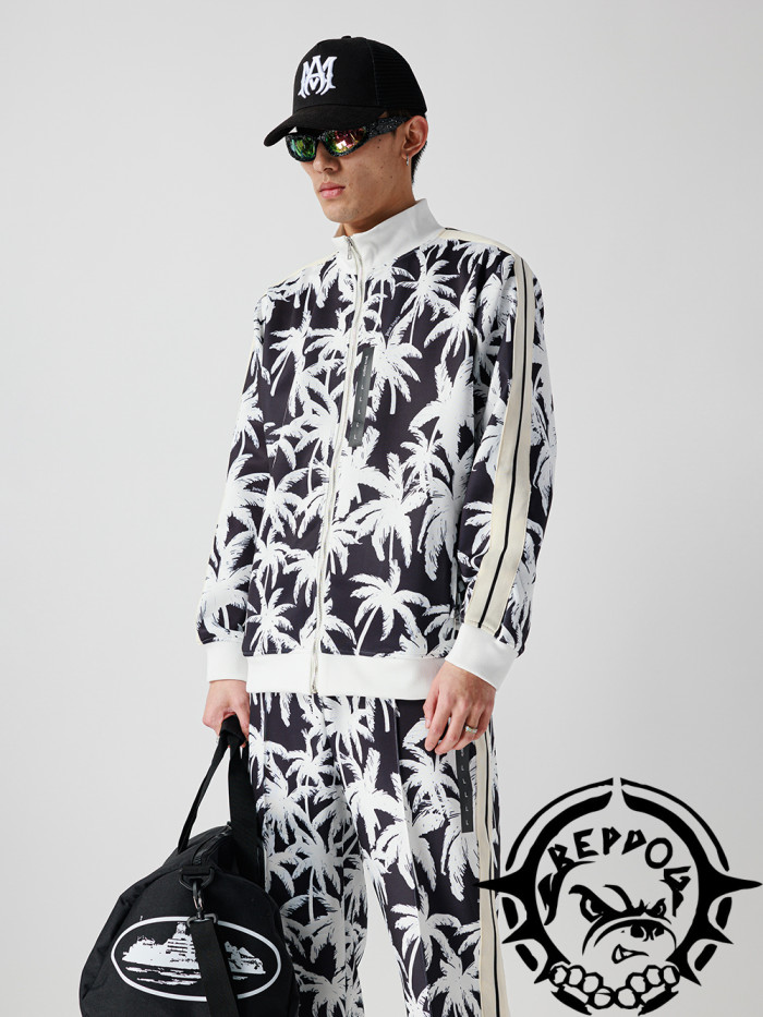 1:1 quality version Black And White Coconut Grove Print Jacket 2 colors