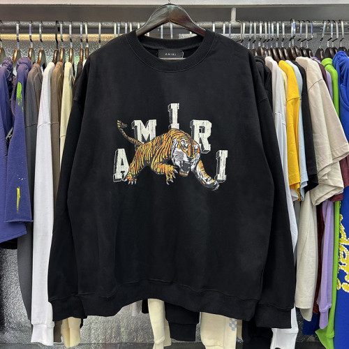 Tiger Print Crew Neck Sweatshirt 2 colors
