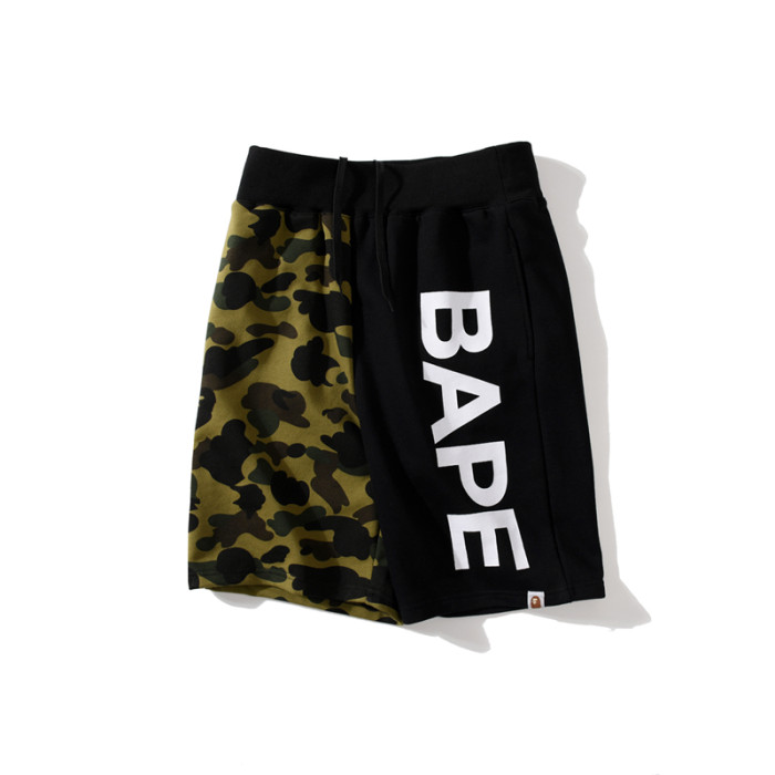 [buy more save more] Camouflage Pure Black Two-Tone Shorts