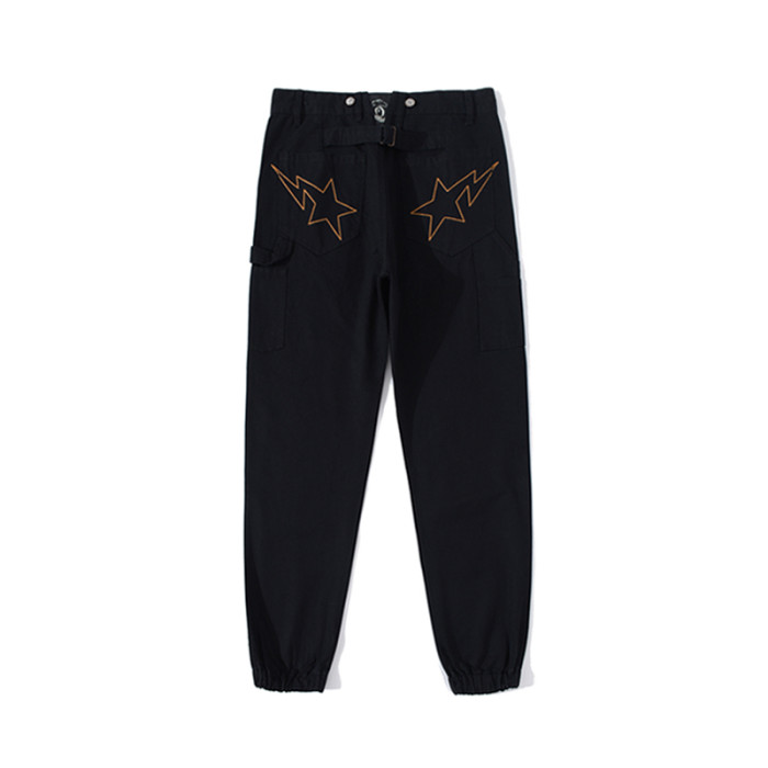 [buy more save more] Big Eye Tiger Embroidered Loose Pants 2 colors