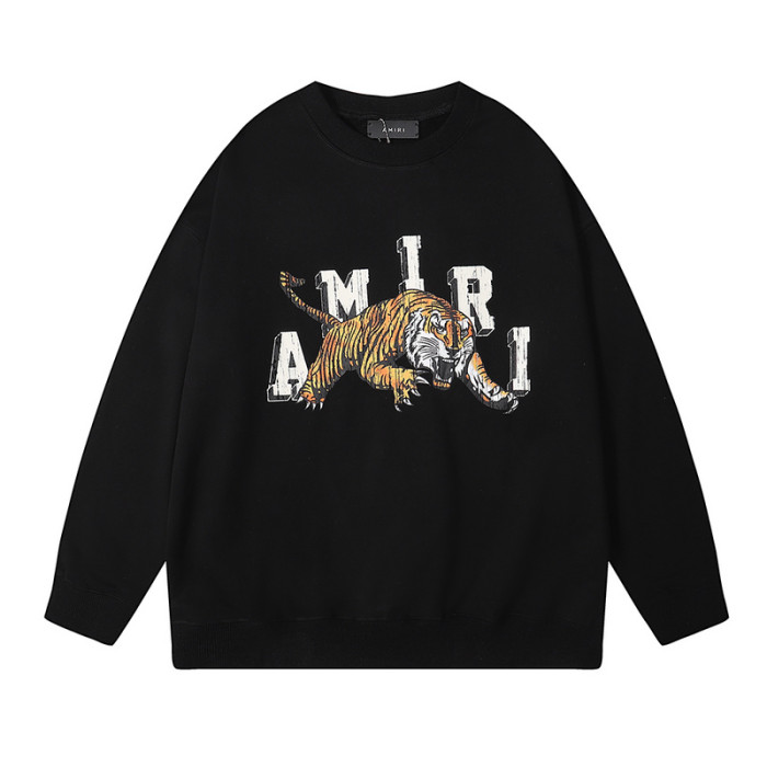 Tiger Print Crew Neck Sweatshirt 2 colors