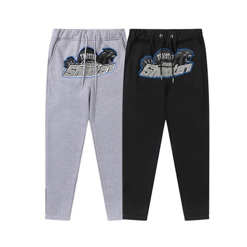 Tiger Towel Embroidered Sweatpants Blue Gray 2 colors