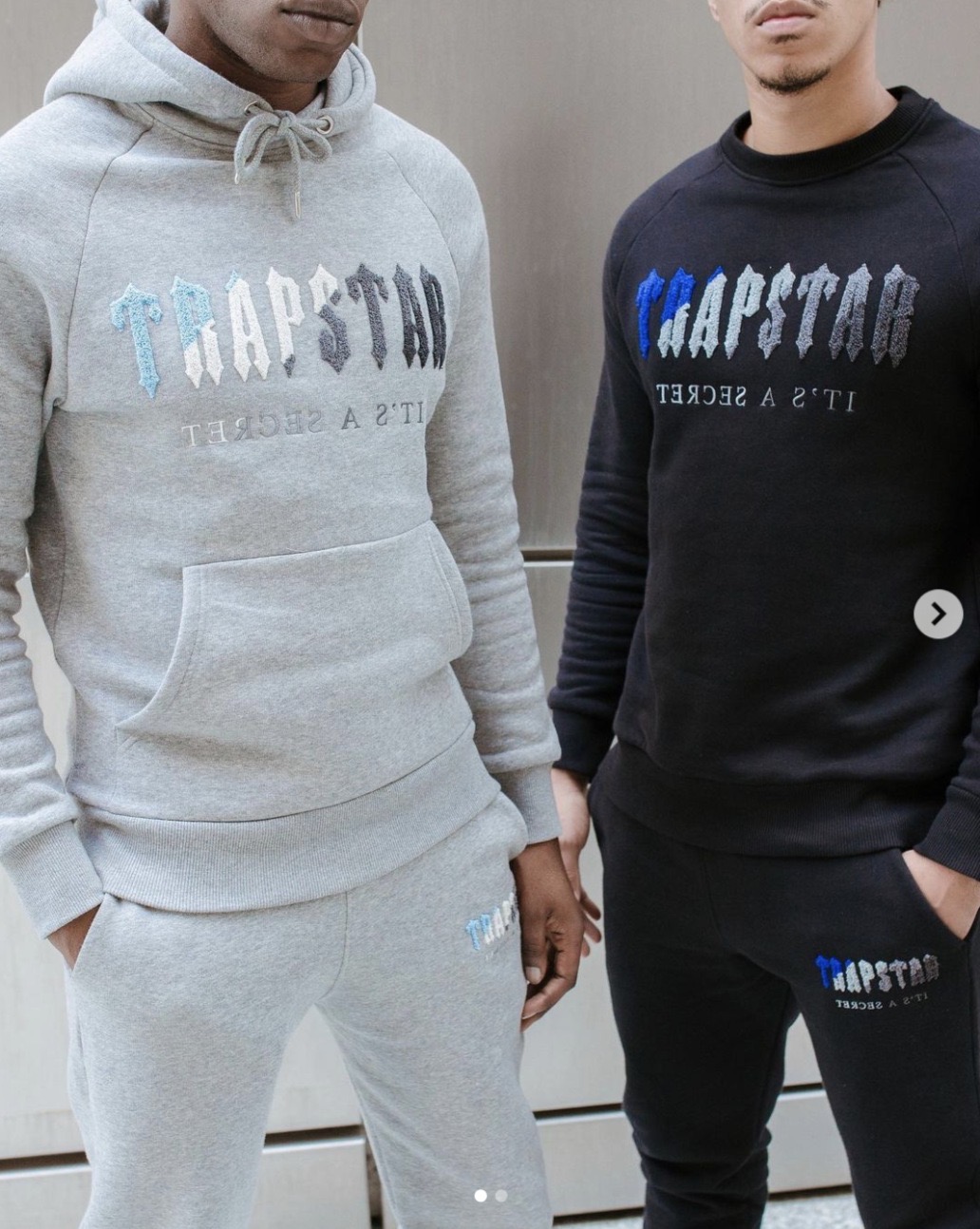 blue white gray towel embroidered relaxed sweatpants 2 colors