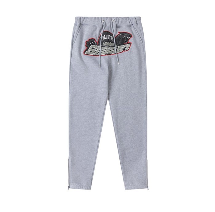 Black Panther Logo Towel Embroidered Sweatpants 2 colors