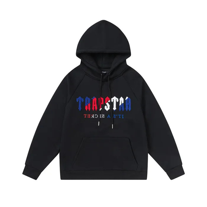 Blue Red White Towel Embroidered Hoodie 2 colors
