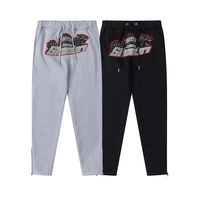 black panther logo towel embroidered sweatpants 2 colors