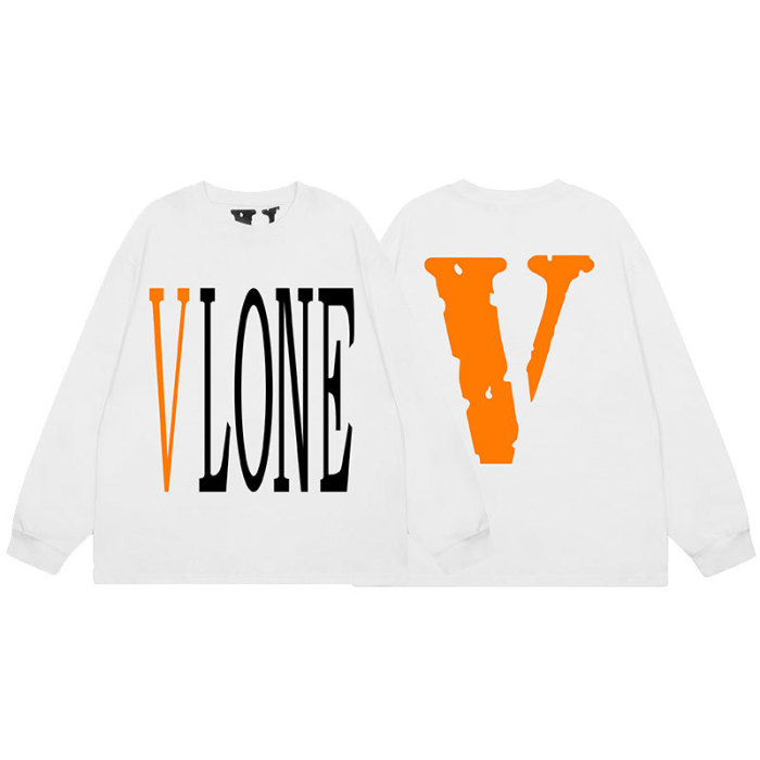 Big V Letter Heavyweight Long Sleeve T-Shirt 22 colors